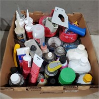 Half Full Containers of Lubricants,  Caulking,