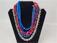 Vintage Glass Beaded Necklaces