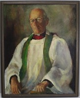 F. Yarley, "Father Ben", Signed Oil on Canvas
