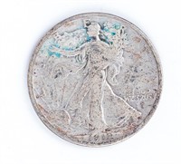 Coin 1917-D Obv. Walking Liberty Half Dollar F/VF