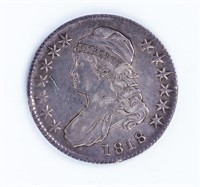 Coin 1818 Capped Bust Half Dollar Extra Fine