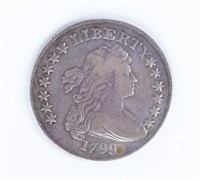 Coin 1799 Bust Silver Dollar Fine / VF*