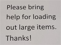 Be Prepared for Large Items