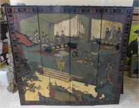 Large Double Sided Chinese Lacquered Panels.
