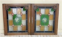 Stained and Leaded Glass Doors.