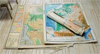 Vintage French School Maps.