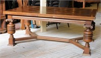 Neo Renaissance Cup and Cover Oak Table.