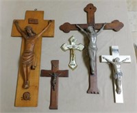 Wooden Hanging Crucifixes.