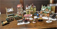 Hand Painted Porcelain Dept. 56 Christmas Houses.