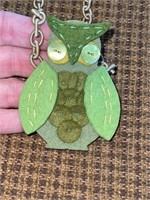 Adorable Felt Owl Necklace