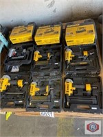 nailers lot of 9 pneumatic nailers contents on