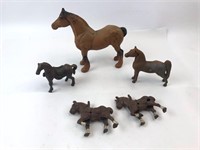 Vintage Cast Iron Toy Horses