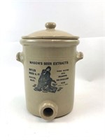Mason's Beer Extracts Crock 12" Made In England