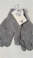 Grey one-size stretch touch screen gloves