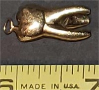 16k - 18k solid gold molar custom  21.3g