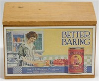 Watkins Wooden Baking Powder Box