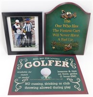 * Lot of Golf Items - Signed Photo of Greg