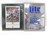 * 2 Super Bowl Items - Packers Championship