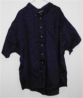 5XL Navy Blue Land's End Dress Shirt - New