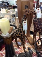 16 inch leather giraffe