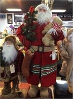 3 foot tall Santa in red coat