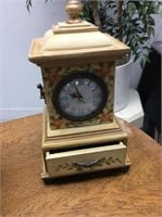 Small painted table clock