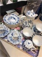 Blue Danube pattern Tea set