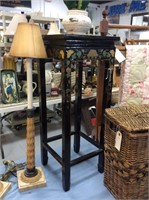 Black lacquer plant stand