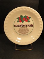 Strawberry pie plate