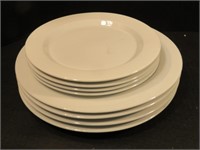 White Tiensen china plates