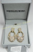 MM Crystal earrings with Swarovski elements