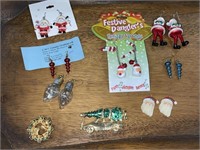 Lot of Christmas Jewelry