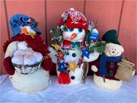 Decorative Holiday Snowmen