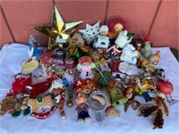Assorted Christmas Ornaments & Decor