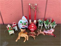 Vintage Toy Sleighs & Santas
