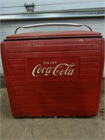 Coca Cola Cooler/ 16" tall, 17" wide, 13" deep.