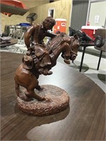 Bronc rider figurine