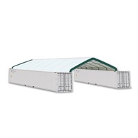 30' x 40' Peaked Roof Container Shelter