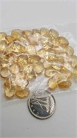 50 small oval cut citrine