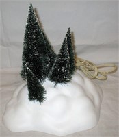 Lighted Dept. 56 Snow Bank With Trees