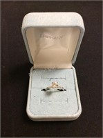 Avon Sterling Silver Solitaire Ring
