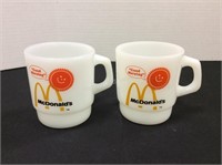 Vintage Fire King McDonald’s Mugs