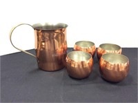 Coppercraft Guild Pitcher & Cups