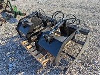70" root grapple bucket for skidloader, new