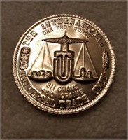 1oz 999 vintage trade silver coin.uncirculated.
