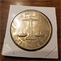 Vintage 1oz 999 fine silver trade coin.