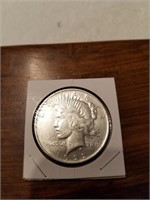 1922 Silver peace dollar. Beautiful luster.
