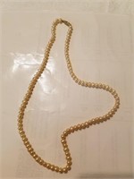 14k clasp and cultered pearl necklace in gift