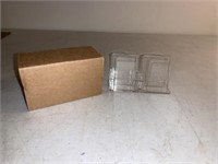 LUCITE BUSINESS CARD HOLDERS 12 CASES (20 PER)
