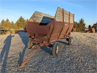 Flare box wagon with chain unload, Westendorf gear